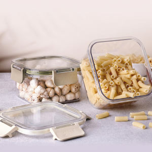 ANAX Modern 3L Airtight Food <b>Storage</b> <b>Containers</b> 2 Piece Set <b>Stackable</b> Clear Lock Lid BPA Free Kitchen Pantry Lunch Prep - Product Image 1