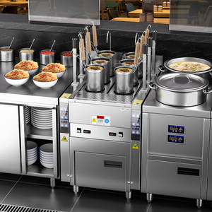 Cuiseur à nouilles électrique Commercial professionnel Pot Smart Self-Cook Nouilles instantanées Comptoir Chaudière à pâtes Hôtels Restaurants - Product Image 1