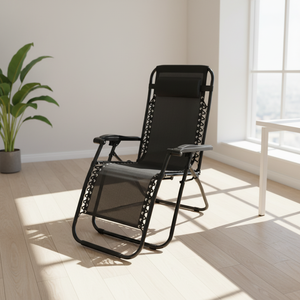 Silla Reclinable Plegable Impermeable para Exteriores, con Marco de Aluminio y Malla Metálica, para Playa, Camping y Villas - Product Image 2