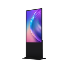 Tótem Publicitario con Soporte de Pie, Señalización Digital LCD, Kiosco para Comercios Minoristas, Reproductor Multimedia UHD 4K para Interiores, Cartel Publicitario Delgado Vertical