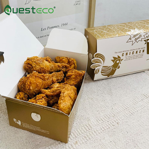 Caja de Pollo Frito Personalizada <span class=keywords><strong>para</strong></span> <span class=keywords><strong>Llevar</strong></span>, Empaque Desechable <span class=keywords><strong>para</strong></span> <span class=keywords><strong>Comida</strong></span> Rápida, Cajas de Papel <span class=keywords><strong>para</strong></span> Papas Fritas, Hamburguesas y Pollo Frito con Logotipo - Product Image 5