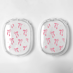 Étui souple transparent de luxe avec nœud papillon en cerise pour casque <span class=keywords><strong>AirPods</strong></span> <span class=keywords><strong>Max</strong></span>, fabriqué en TPU durable - Product Image 4