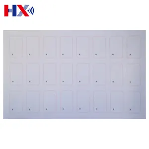 HXYX özelleştirilmiş düzen 125KHz 2*5 A4 PVC kakma Sheeet çip RFID kakma/akıllı kart Prelam