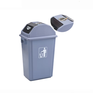 Cubo de basura de plástico de 240 litros y 64 galones, contenedor de basura de 63 galones con pedal - Product Image 1