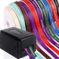 Precio bajo, gran oferta, impresora de etiquetas de cuidado, cinta de satén usada, Material de tela, máquina de impresión de etiquetas, impresora de etiquetas adhesivas de papel de aluminio