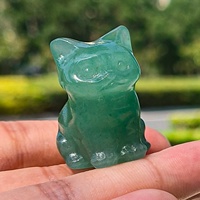 Haute qualité 3cm mixte Mini cristal animaux chats sculptures naturel Rose Quartz poli pierre pour la guérison en gros artisanat