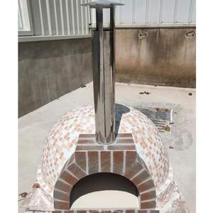 Nouveau produit Four à pizza à granulés de bois extérieur intégré à alimentation manuelle en acier et en céramique - Product Image 2