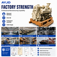 Ensemble moteur industriel supérieur QTA60 2200KW V16 bi-turbo pour systèmes de production d'énergie dans les champs pétrolifères