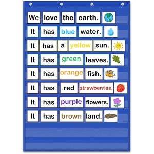 Tabla de bolsillo para el aprendizaje de idiomas en el aula, de 3 a 6 años, material PET, impresión laminada - Product Image 1