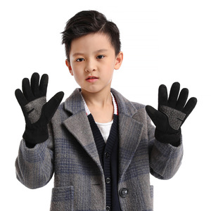 Boton Children's Cycling <b>Gloves</b> Black Touchscreen Non Slip <b>Warm</b> Outdoor Use - Product Image 2