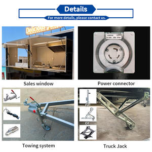 Remolque Comercial Móvil para Comida, Pequeño, para Shawarma, Bebidas, Helados, Dulces, Snacks, Camión de Comida al Aire Libre, Venta de Comida Callejera en EE. UU. - Product Image 5