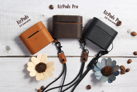 Étui en cuir premium pour AirPods Pro 3 2 1, accessoires pour écouteurs, cuir tout inclus avec cordon pour AirPods 1 2 3 4