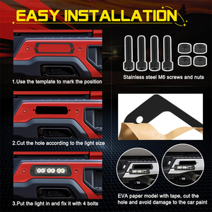 Hyper Spot Beam 7.8 pouces encastré 60W pare-chocs avant <span class=keywords><strong>12V</strong></span> Led voiture Spot antibrouillard arrière feu de recul - Product Image 4