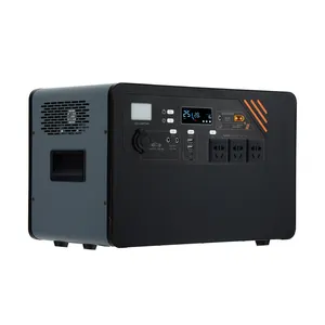 2000W Portable Power Station with 2048Wh Solar Energy System for Home Outdoor Use Car and Solar Panel Sourced Power