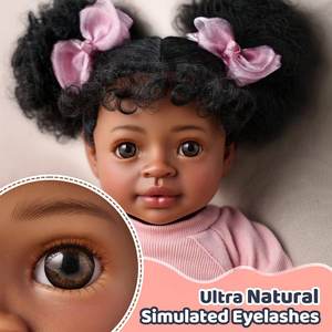 Babeside 20 ''afro-américain Tiana fille plus âgée poupée Reborn visage souriant Reborn bébé fille - Product Image 2