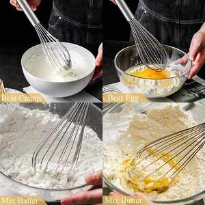 ที่ตีไข่แบบมืออาชีพ สแตนเลส แบบลูกโป่ง สำหรับครัว ขายส่งตามสั่ง - Product Image 4