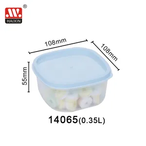 Cucina in plastica dura di buona qualità frigo sigillati negozi scatola croccante a prova di perdite trasparente contenitori per alimenti vegetali set