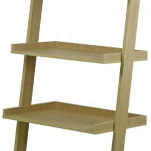 Estante de Madera Alto para Baño, Organizador de Pared para Sala de Estar, Estante de Escalera de Madera de 4 Niveles - Product Image 2