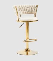 Chaise de salle à manger moderne en cuir capitonné, couleurs personnalisées en gros, tabouret de bar de hauteur comptoir, bar de luxe pour la maison, restaurant