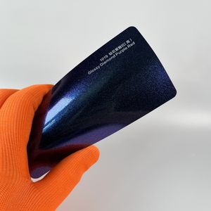 광택 다이아몬드 퍼플 레드 자동차 비닐 랩 필름 발광 액세서리 퍼플 비닐 랩 비닐 자동차 랩 롤 메탈릭 - Product Image 2