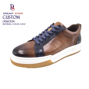 Dreamy Strark Original Custom Men's Pure Good Quality Leather Flat Sports Casual Shoes Sneaker for Man - Product Image 3
