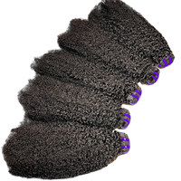Оптовые пучки волос Afro Kinky Coily Curly Micro Twist, необработанные натуральные вьетнамские волосы Remy, 4C, OEM
