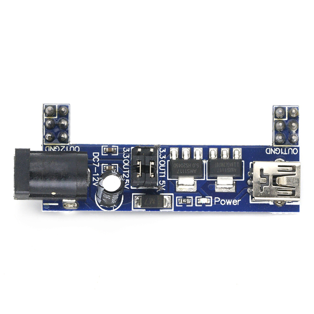 MB102 Breadboard Power Supply Module DC 3.3V 5V for Solderless Mini USB Power Supply Compatible Bread Board JIAQISHENG JQS