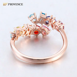 แหวนทองคำแท้ 14k 18k ปรับแต่งได้ เครื่องประดับแบรนด์ดัง แหวนพลอยสีและเพชร แหวนมอยส์ซาไนต์ สำหรับใส่ในชีวิตประจำวัน งานเลี้ยง แหวนสำหรับสุภาพสตรี - Product Image 3