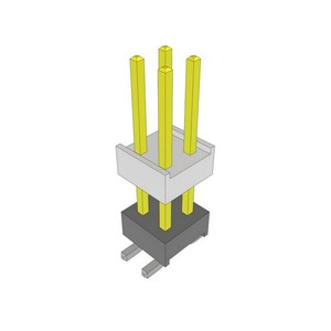 Connettori Brand HW-02-09-<span class=keywords><strong>L</strong></span>-D-400-SM 4P Header <span class=keywords><strong>Spacer</strong></span> Flex Stack HW, Connettore 2.54mm Placcato Oro HW0209LD400SM per Montaggio Superficiale - Product Image 1