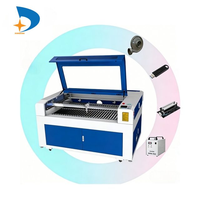 CO2 Laser Cutting Engraving Machine 80W-150W, High Precision CNC Cutter for Acrylic Wood MDF Leather Non-Metal Materials
