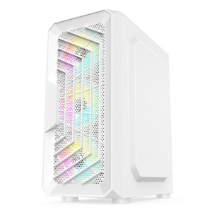 Estuche para PC para juegos Blanco/<span class=keywords><strong>Mini</strong></span>-<span class=keywords><strong>ITX</strong></span> 240mm Radiador superior 120mm X3 Ventiladores de refrigeración frontales USB 3,0 y HD Audio Acabado mate - Product Image 3