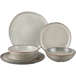 Juego de mesa Elements Line de 18 piezas en cerámica sombreada - Product Image 1