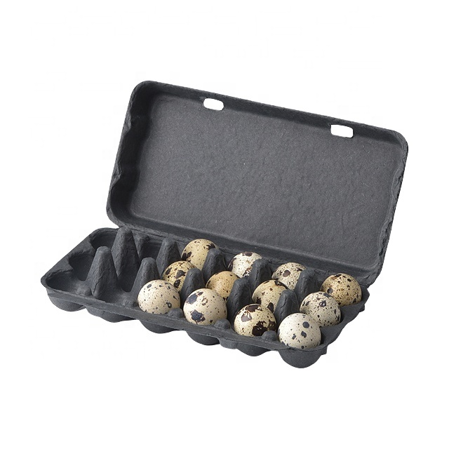 biodegradable paper pulp 18 holes quail egg boxes packaging trays