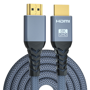 OEM Nylon Bện Retro <span class=keywords><strong>Hdmi</strong></span> Cable 8K HDMI2.1 Cáp <span class=keywords><strong>3D</strong></span> 48Gbps Mạ Vàng 2.1 <span class=keywords><strong>Hdmi</strong></span> Kabel 1M 1.5M 2M 3M 5M - Product Image 2