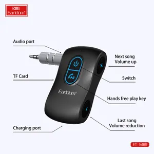 Earldom Aux Bluetooth-Adapter Auto tragbare Freis prec heinrich tung Bluetooth 5.0 Audio Sender Empfänger