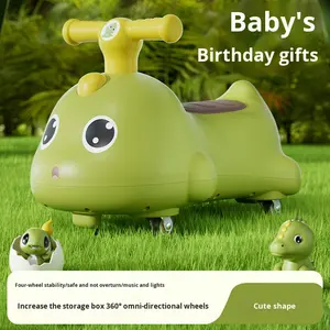 Macchina Giocattolo a Forma di Dinosauro con Ruote Silenziose e Anti-Ribaltamento per <span class=keywords><strong>Bambini</strong></span> 1-3 Anni - Regalo di Compleanno Unisex - Product Image 3