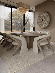 JP <span class=keywords><strong>New</strong></span> Arrival Ý phong cách thiết kế vải ghế ăn Nordic gỗ hiện đại ghế cho nhà hàng - Product Image 5