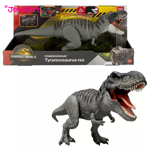 Figurine de dinosaure Mattel <span class=keywords><strong>Jurassic</strong></span> <span class=keywords><strong>World</strong></span> Movie Tyrannosaurus Rex-JCH02, jouet sonore et lumineux, articulations mobiles, pour enfants, garçons, cadeau - Product Image 1