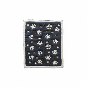 Charcaol Cushion-70x100cm de confort pour animaux de compagnie (55% coton biologique 45% polyester certifié OCS) quatre saisons utilisent une couverture personnalisable - Product Image 1