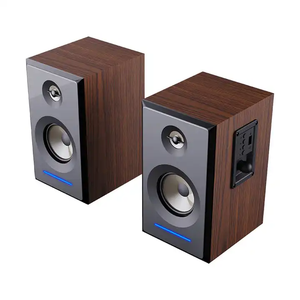 Nouveau haut-parleur HiFi en bois, alimentation CA, enceinte bibliothèque, caisson de basses, haut-parleur de bureau Bluetooth pour ordinateur PC - Product Image 4