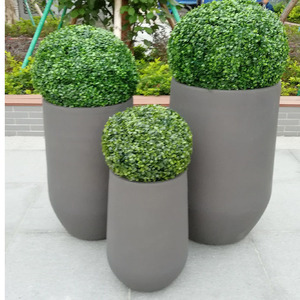 Grand pot à fleurs <span class=keywords><strong>en</strong></span> béton, <span class=keywords><strong>ciment</strong></span>, <span class=keywords><strong>fibre</strong></span> de couleur, argile, pots de jardinage, pots de plantation de grande taille - Product Image 2
