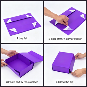 Magnetic Closure Biodegradable Recyclable Rigid Folding Cardboard <strong>Gift</strong> Hamper Box Set for Birthday <strong>Christmas</strong> Custom <strong>Orders</strong> - Product Image 3