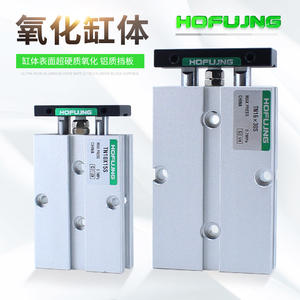 Petit cylindre pneumatique TDA/TN10/16/20/25/32/40*30*40*50*75S*100 à double arbre et double tige avec nouvelle structure de piston et de palier - Product Image 2