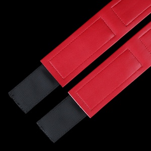 Nuevas esposas de muñeca con velcro rojas y negras 2025, ajustables, para juegos de bondage BDSM, juguete sexual para adultos, fetiche. - Product Image 5