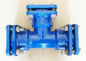 Conector en T de Hierro Dúctil Azul con Acabado Epoxi MJ - Product Image 6