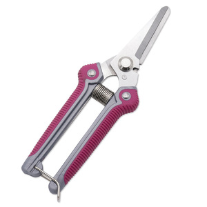 Jolies cisailles de jardinage en acier inoxydable avec poignée en caoutchouc, cisailles manuelles pour tailler les haies - Product Image 2