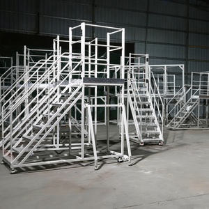 Échelle plateforme industrielle en aluminium robuste sur mesure : Outil d'accès mobile sécurisé pour l'<span class=keywords><strong>entretien</strong></span> et l'installation à grande échelle des fours - Product Image 1