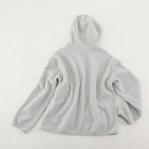 Fashion Custom Fleece Fabric Jacket Outerwear Casual Zipper Sweatshirts Fleece <strong>Hoodie</strong> for Spring Men's Fleece Jacket Plain - Product Image 3