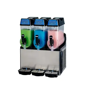 Venta al por mayor máquina de aguanieve de hielo 12Lx2 máquina de aguanieve comercial congelada máquina de zumo batido Margarita bebida congelada