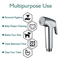 Ensemble de pulvérisateur de toilettes portatif en ABS pour salle de bain, douchette bidet, accessoires de toilettes pour appartement, usine OEM/ODM